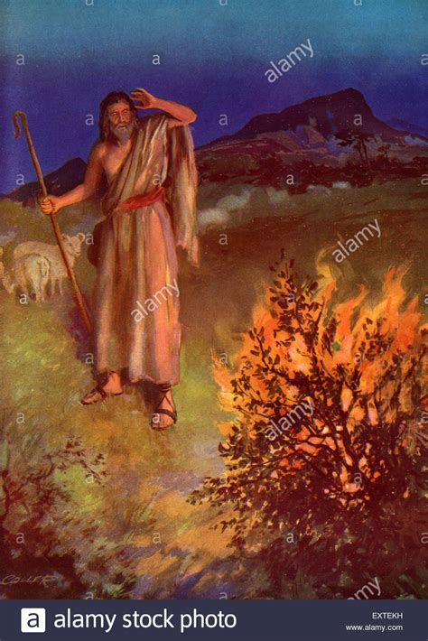 Moses And The Burning Bush Painting at PaintingValley.com | Explore ...