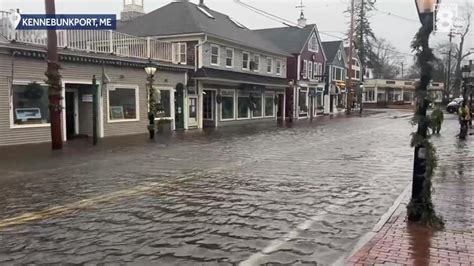 Flooding begins Maine as storm batters coast with heavy rain