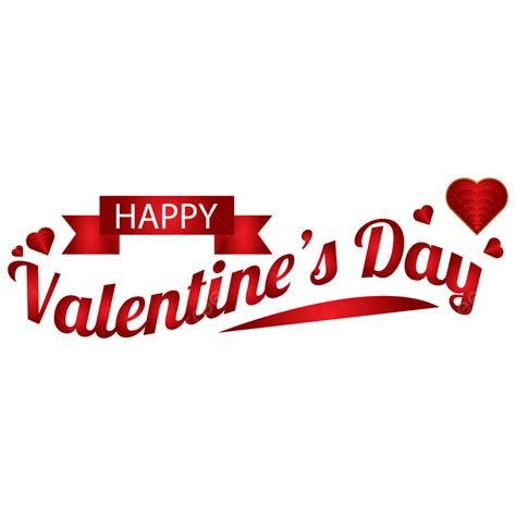 Happy Valentine Day Typography With Hearts, Happy Valentines Day, Happy ...