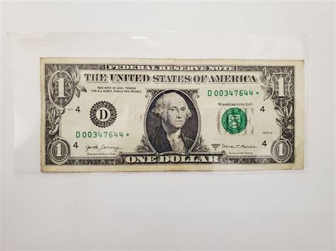 Rare 2017A $1 One Dollar Bill Star Note, 500k Run Size | eBay