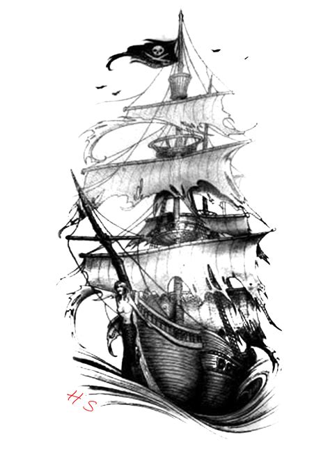 Pirate Ship Tattoo Art