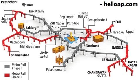 Hyderabad Metro Rail Phase 2 Route Map, Stations and Distance – hello ap