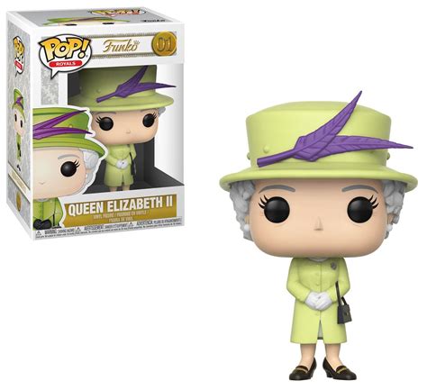 Funko Royals Pop Royals Queen Elizabeth II Vinyl Figure Green Outfit ...