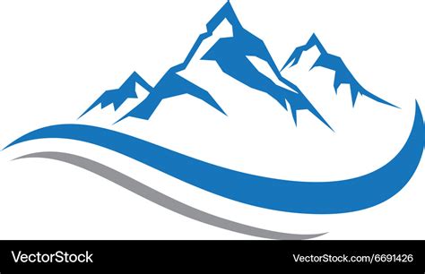 Mountain logo Royalty Free Vector Image - VectorStock