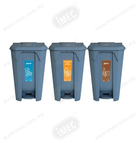 IMEC ST88R - Recycle Bin - Paper/ Aluminium & Plastic / Glass, 88L ...