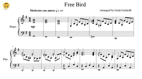 Free Bird by Lynyrd Skynyrd (Piano Solo/Sheets) - YouTube