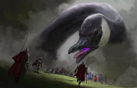 Giant goose by Rythaze : r/ImaginaryBehemoths