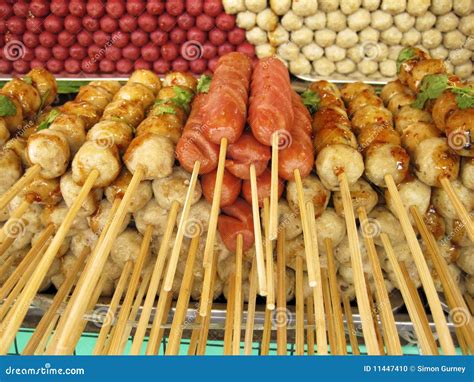 Asian Street Market Snacks Stock Photo - Image: 11447410