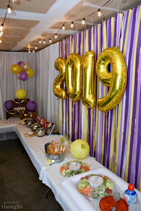 Graduation Party Ideas | Garage Party - A Wonderful Thought