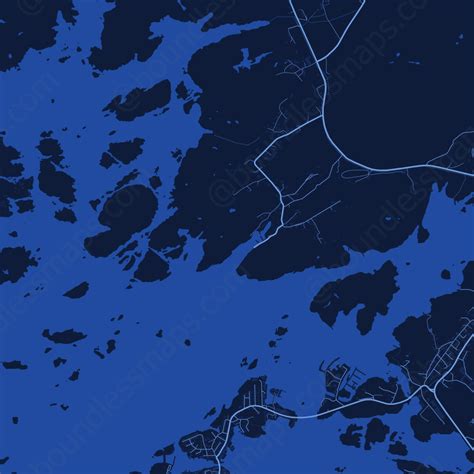 Tjörn Vector Map - Dark Blue (AI,PDF) | Boundless Maps