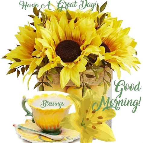 Sunflower Bunch - Good Morning, Have A Great Day Pictures, Photos, and ...