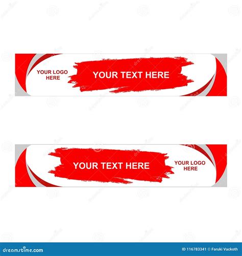 Background Banner Red White Part2 Cartoon Vector | CartoonDealer.com ...