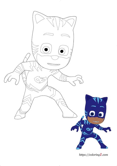 Pj Masks Coloring Pages Catboy – Kidsworksheetfun