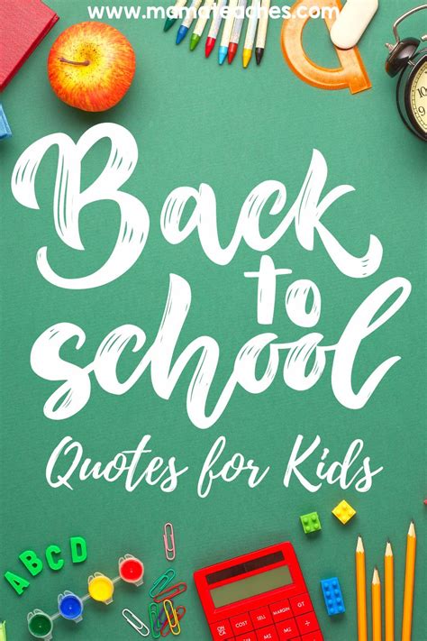 Back to School Quotes for Kids - Mama Teaches