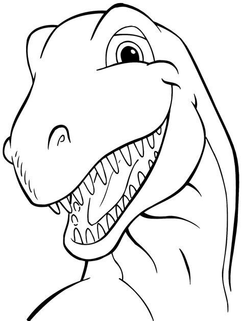 Animal Dinosaurs Tyrannosaurus Rex Coloring Sheets Free Printable For ...