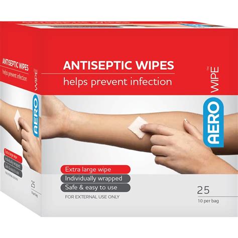 Antiseptic Wipes - First Aid Kit Refills (PK 250 Wipes) | Novarlo ...