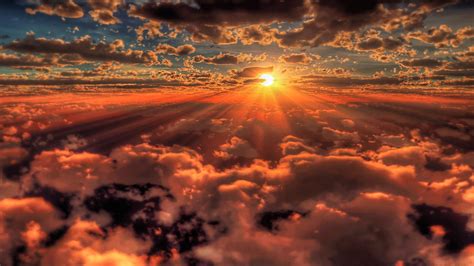 Sunrise Above the Clouds | Earth pictures, Beautiful sunset, Clouds