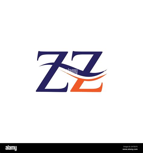 ZZ Logo design vector. Swoosh letter ZZ logo design Stock Vector Image ...