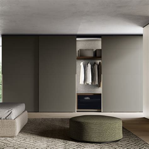 Wardrobe with Green Sliding Doors | Dall'Agnese | Bedroom Furniture ...