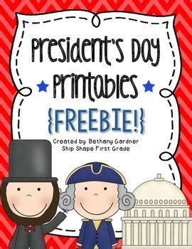 President's Day Printables {Freebie!} by Bethany Gardner | TpT