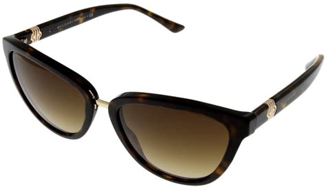 Bvlgari Sunglasses Cat Eye Women Brown BV8165 504/13 Fashion