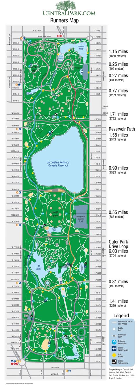 New York Central Park map - Ontheworldmap.com