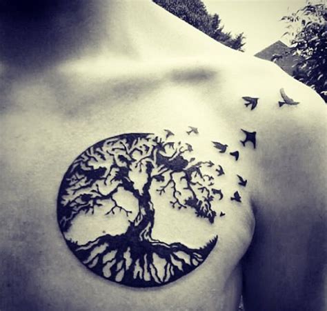 Tree and Birds Tattoo