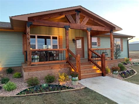 19+ front porch ideas for manufactured homes Home elements and style ...