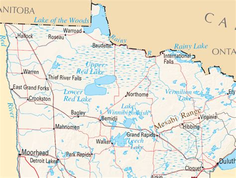 Map Of Lake Of The Woods Minnesota - Agatha LaVerne