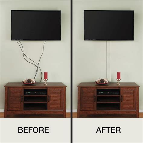 Commercial Electric 4 ft. Flat Screen TV Cord Cover-A31-KW - The Home ...