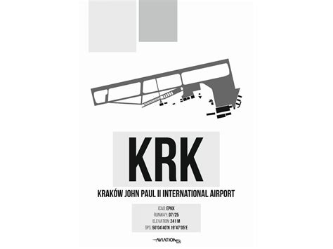 Map of Kraków Airport EPKK