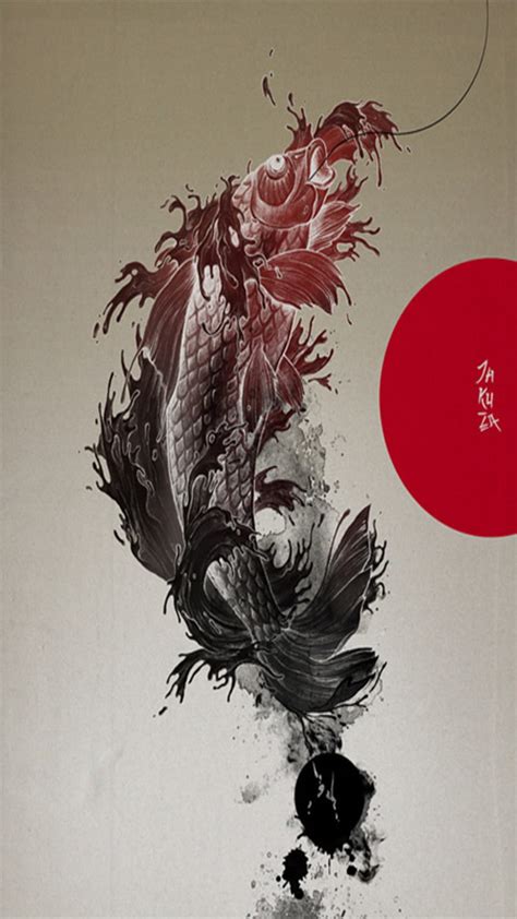 Yakuza Koi, dragon, fish, HD phone wallpaper | Peakpx