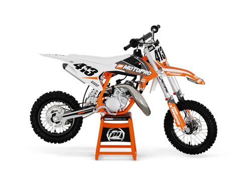 Custom KTM 50 SX / Mini Dirt Bike GAMMA GREY Series Graphics Set - FREE ...