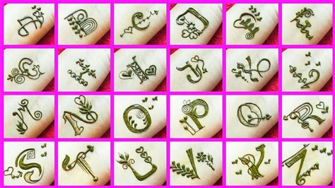 Update more than 72 alphabet mehndi design images best - seven.edu.vn