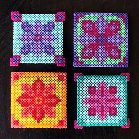 Perler Bead Coasters DIY