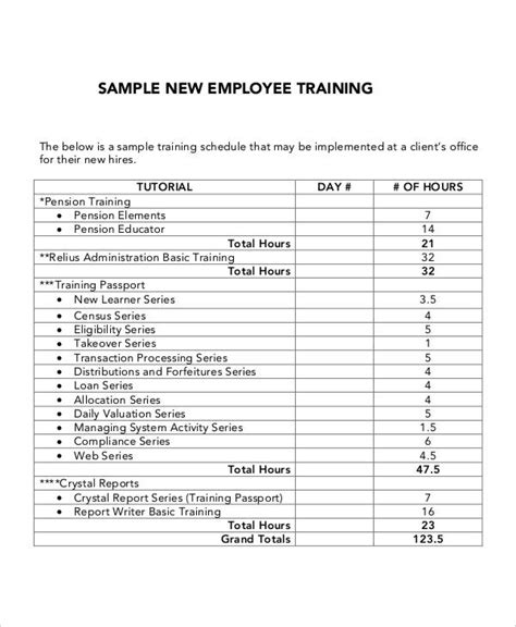 6+ Employee Training Plan Templates -Free Samples, Examples Format Download