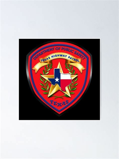 "Texas Highway Patrol Badge Patch Shield Trooper Logo" Poster for Sale ...