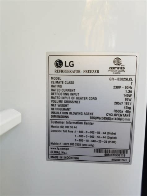 LG REFRIGERATOR (Smart Inverter Series) with Warranty Card, TV & Home ...