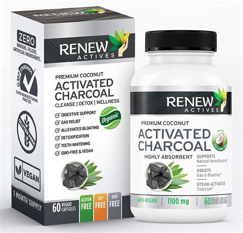 Activated Charcoal - 60 Capsules – Renew Actives