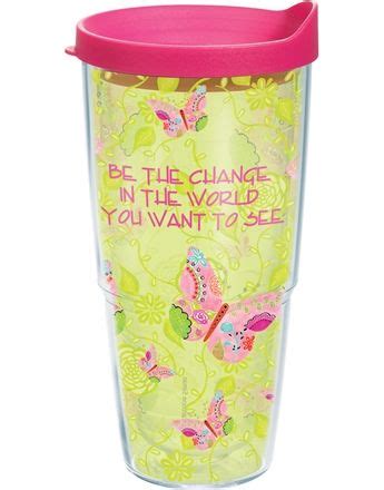 Tervis Tumbler Cup with Colorful Butterflies and Inspirational Quote