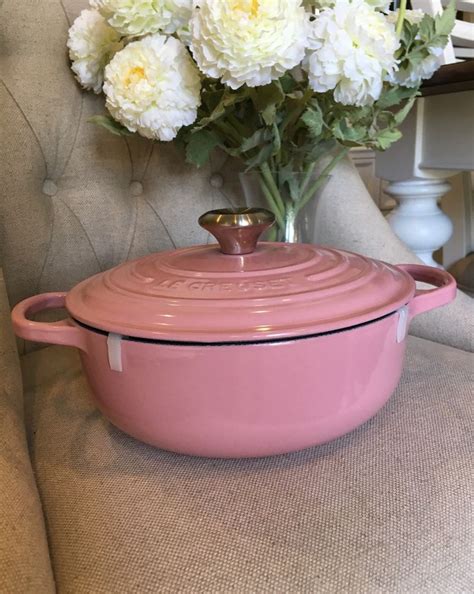 Le Creuset Rose Pink 3.5qt Shallow Dutch on Mercari | Le creuset ...