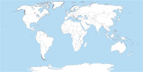 File:A large blank world map with oceans marked in blue.PNG - Wikimedia ...