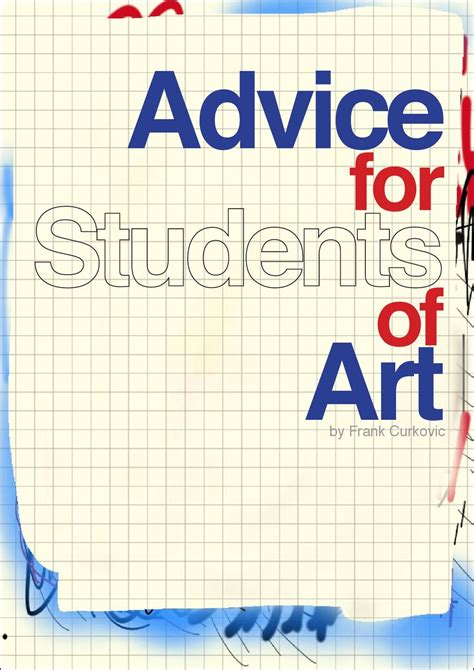 Advice for Students of Art | Art lessons middle school, Student art ...