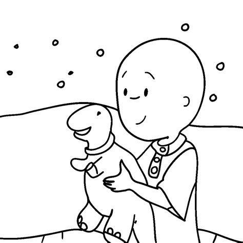 Caillou Rosie Coloring Pages