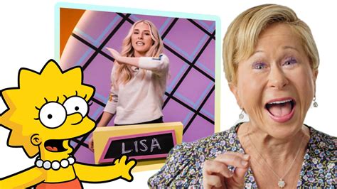 Watch Yeardley Smith (Lisa Simpson) Reviews Impressions of Lisa Simpson ...