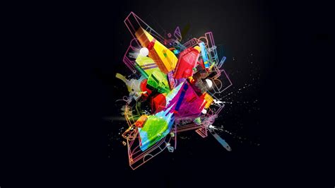 Wallpaper : colorful, digital art, abstract, 3D, space, minimalism ...