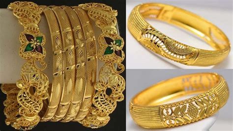 Latest Gold Kangan Designs || Beautiful Gold Kangan Collection. - YouTube