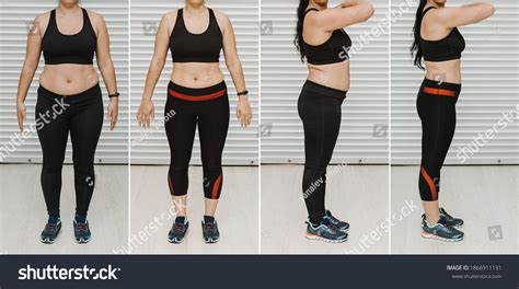 Woman Posing Before After Weight Loss Stock Photo 1866911131 | Shutterstock