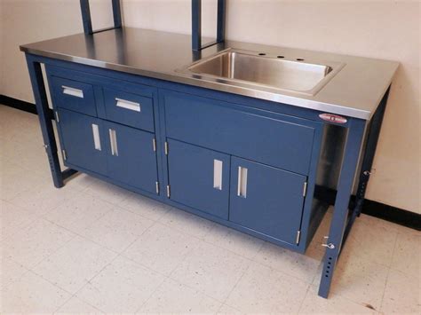 RDM - Laboratory Table with Suspended Cabinets A-109P-LAB-CAB (Flat Top ...