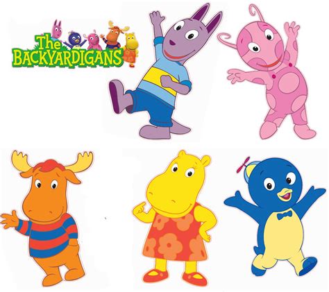 Items similar to Set of 6 Backyardigans Removable Wall Decal Stickers ...